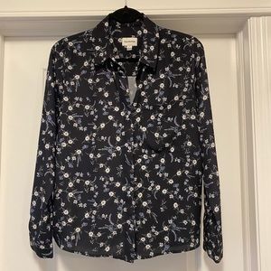 Frank and Oak floral blouse